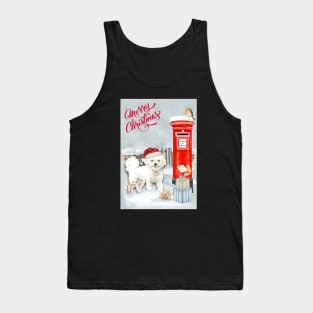 Bichon Frise Merry Christmas Santa Dog Tank Top